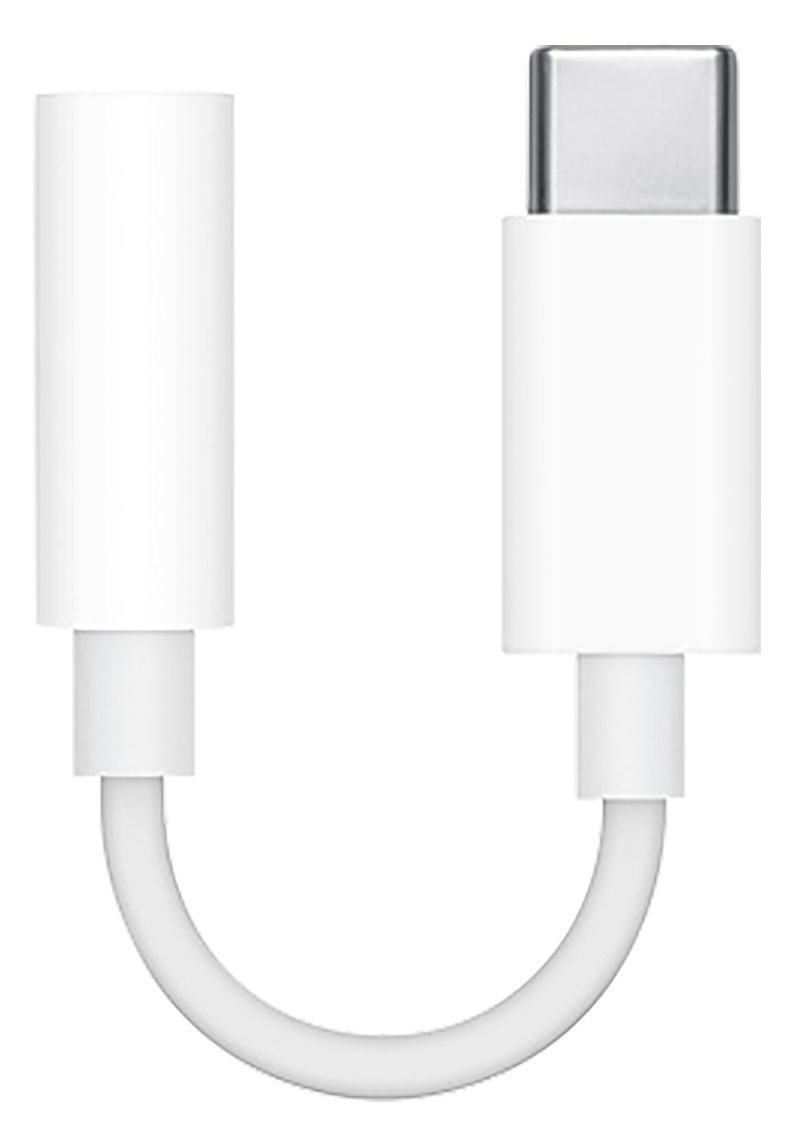 Adaptateur USB-C vers mini-jack 3.5mm blanc