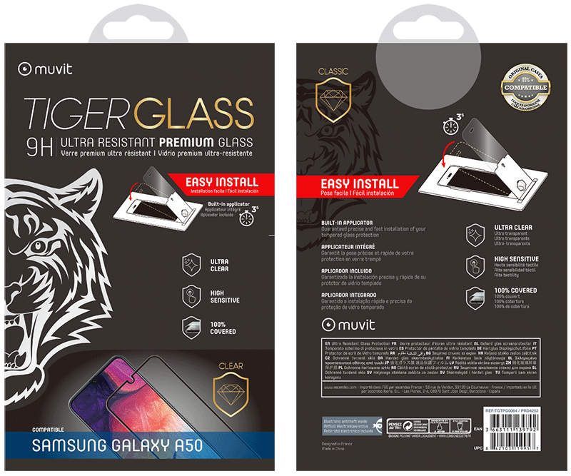 Film Tiger Glass Galaxy A50 transparente
