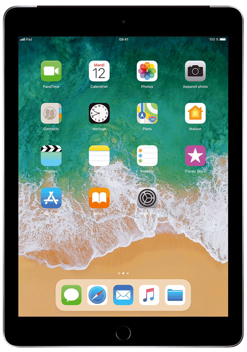 Apple iPad 9.7 2018 gris 128Go