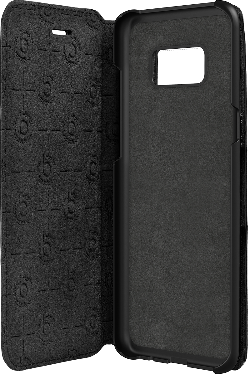Etui folio noir Bugatti pour Galaxy S8+