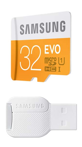 Carte micro SD 32Go Samsung adaptateur USB