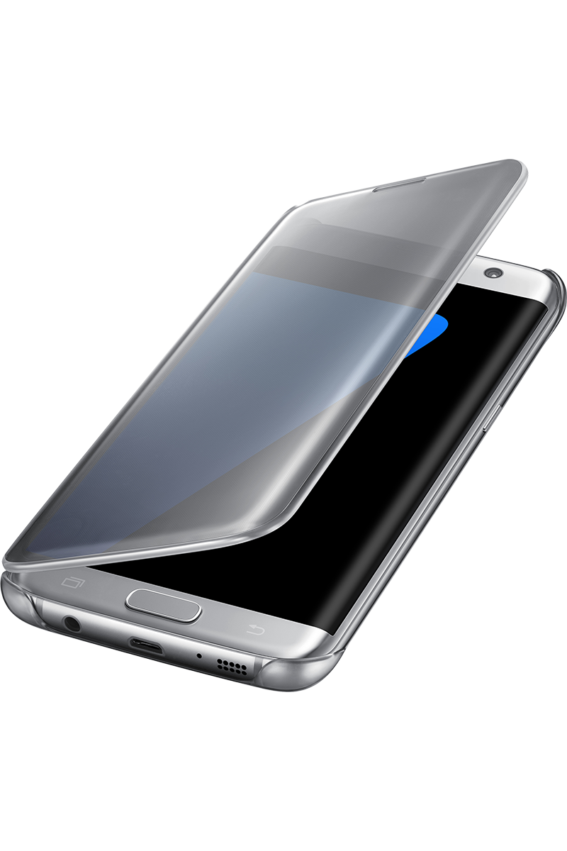 Coque Clear View Cover Samsung Galaxy S7 Argent
