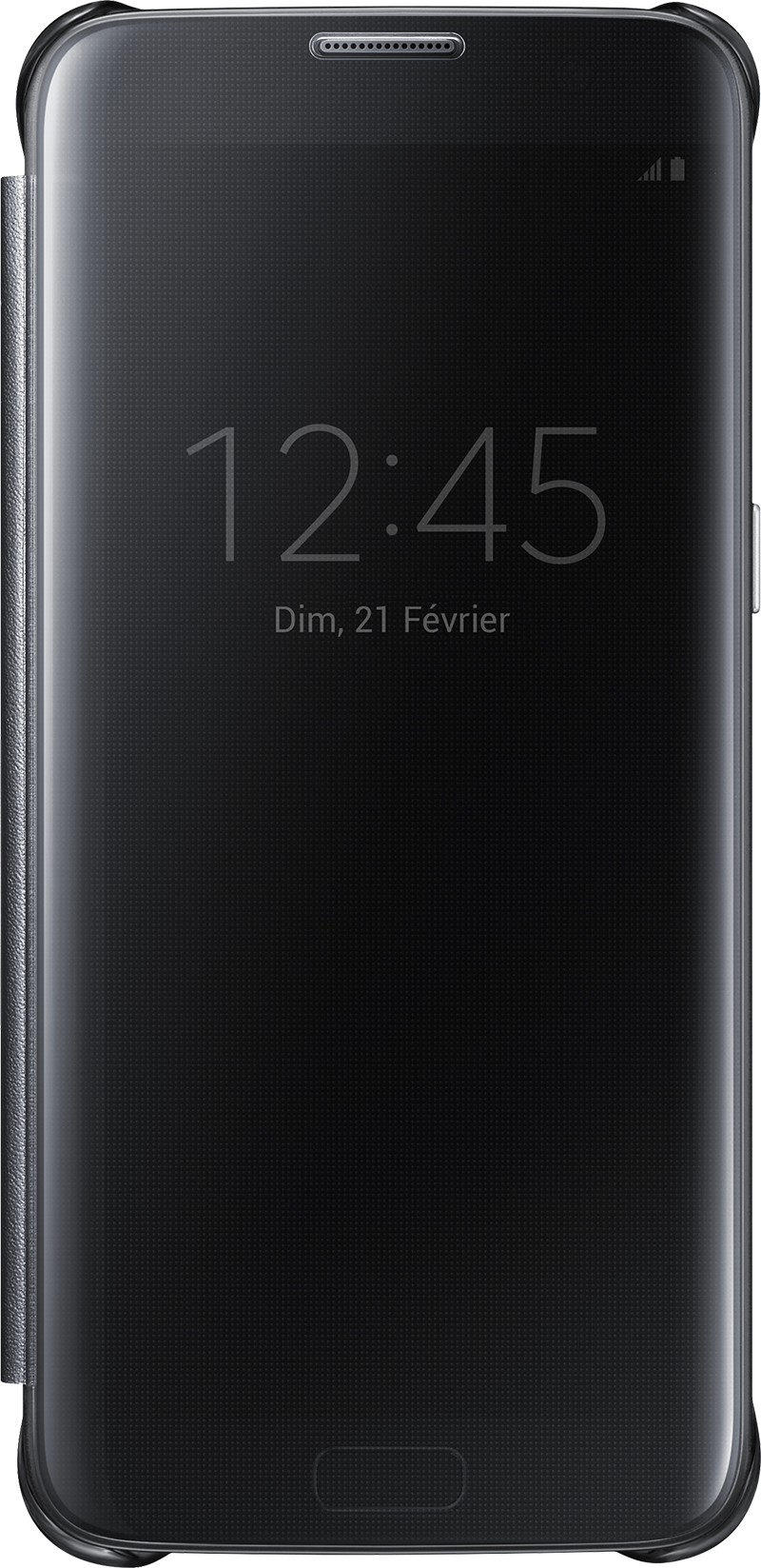 Clear View Galaxy S7 Edge noir
