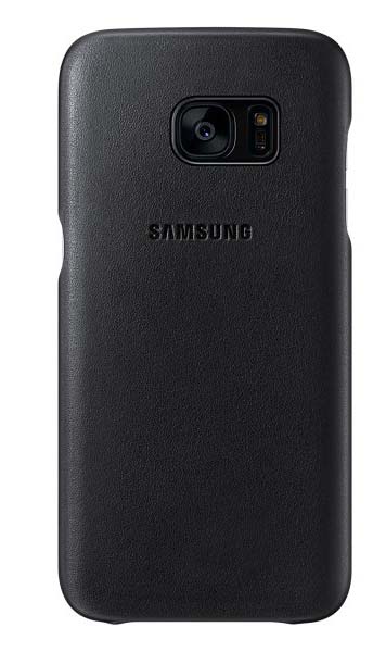 Coque cuir Samsung S7 Edge noir
