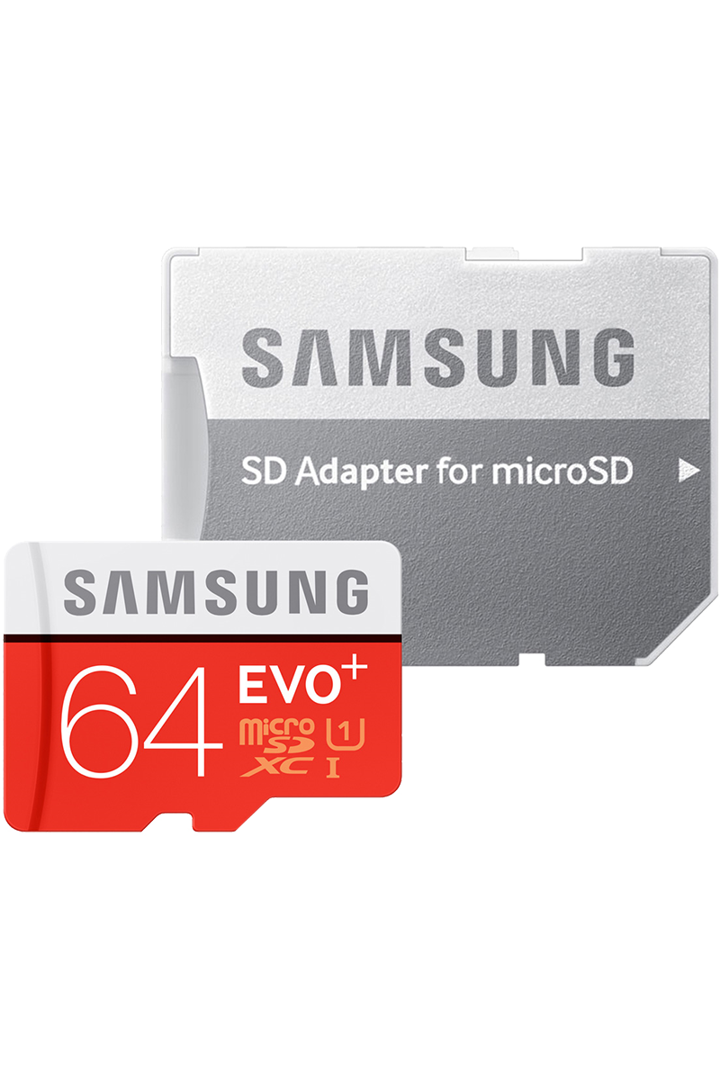 Carte Micro SD EVO PLUS Samsung avec adaptateur SD 64 Go
