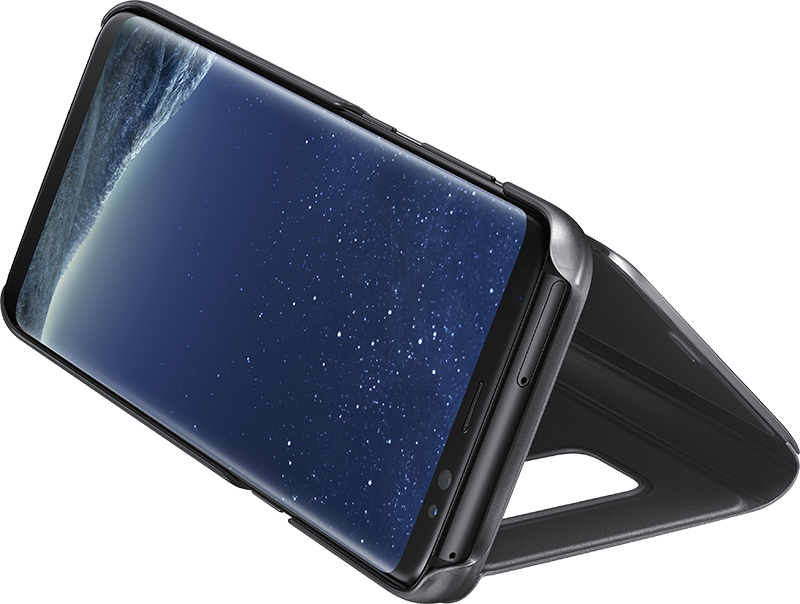 Clear View Galaxy S8 noir