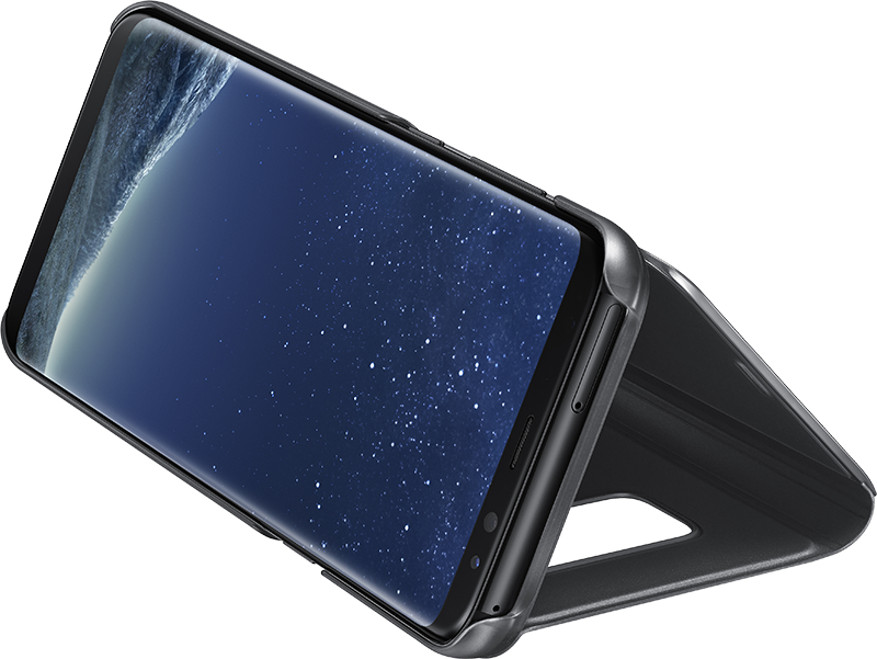 Clear View Galaxy S8+ noir