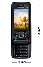 Nokia E65 soft black