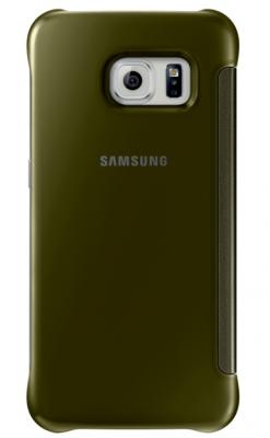 Clear View Samsung Galaxy S6 Edge Gold