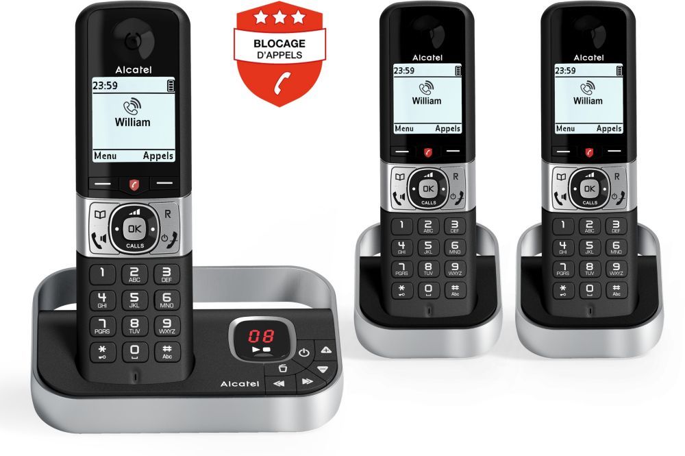 Téléphone fixe Alcatel F890 voice trio