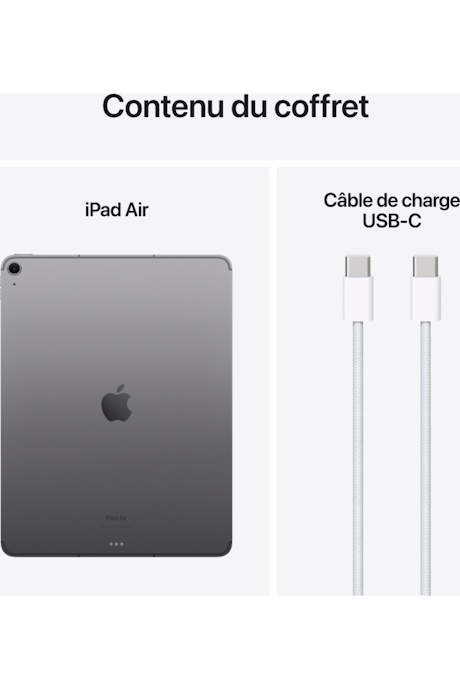 Apple iPad Air 13 2025 WiFi (M3) gris sidéral 128Go