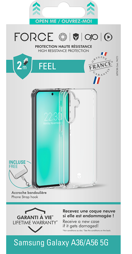 Coque Force Case Feel Samsung Galaxy A56/A36 5G transparente