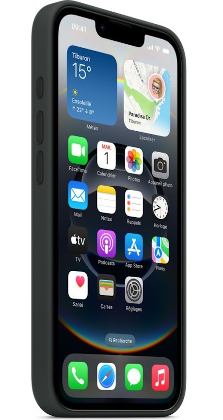 Coque Silicone Apple iPhone 16e noir