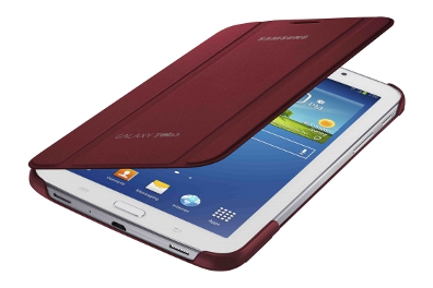 Etui Book Cover Samsung rouge pour Galaxy Tab3 7