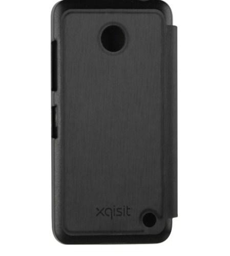 Etui folio Nokia Lumia 635 métal brossé noir 