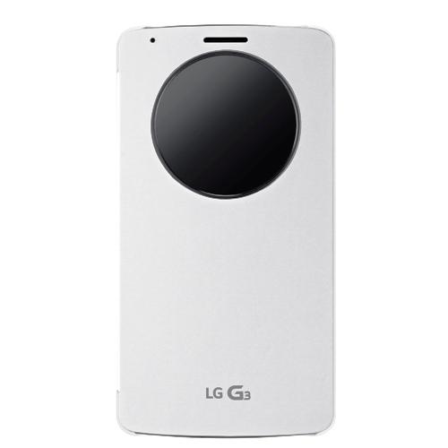 Etui folio Quick Circle LG G3 blanc