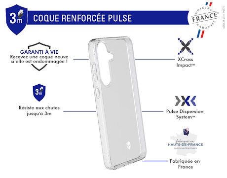 Coque Force Case Pulse Galaxy S25 + OFG transparente