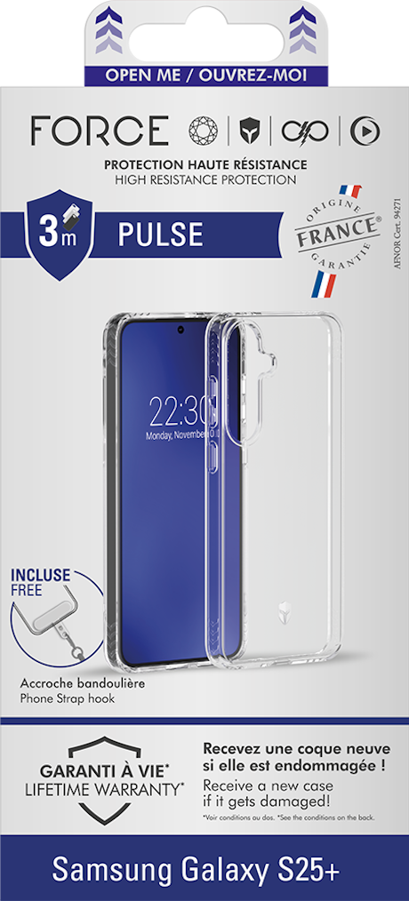 Coque Force Case Pulse Galaxy S25 + OFG transparente