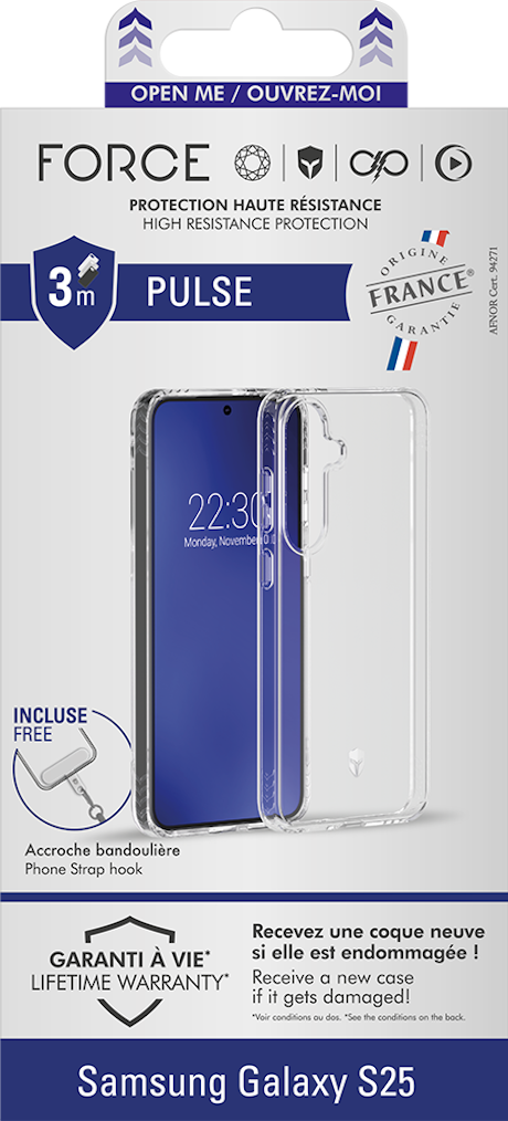 Coque Force Case Pulse Galaxy S25 OFG transparente