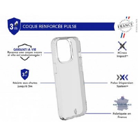 Coque Force Case Pulse Made in France iPhone 13 Pro