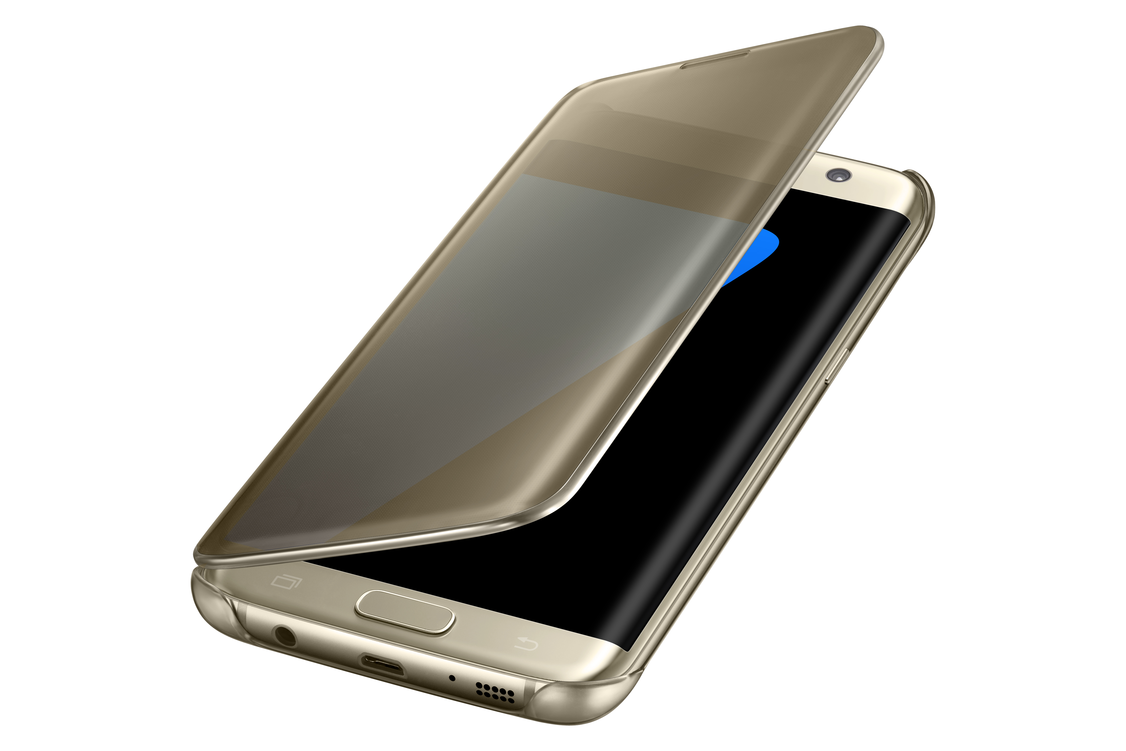 Coque Clear View Samsung Galaxy S7 EDGE Or