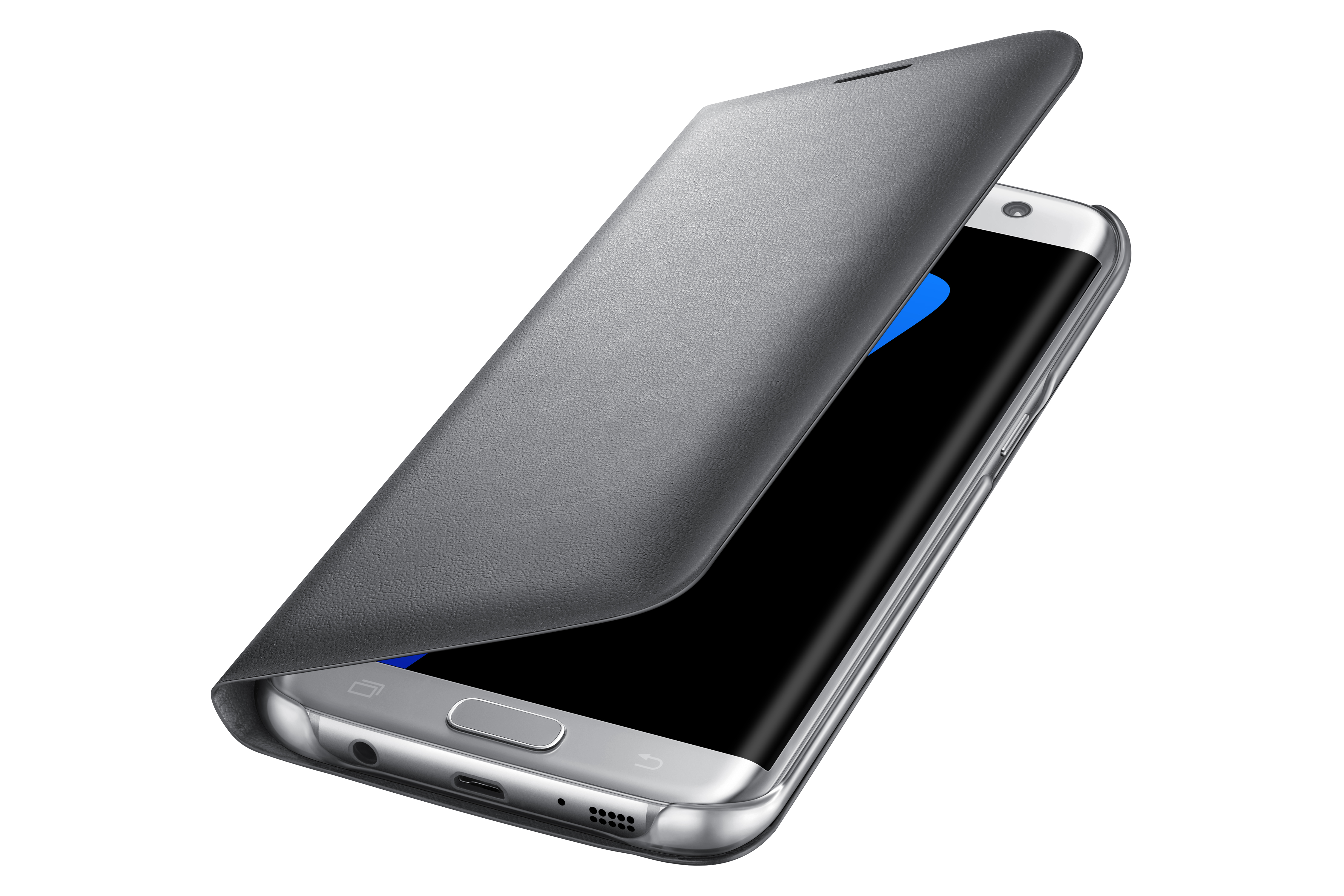 Etui à rabat LED View Samsung Galaxy S7 EDGE Argent