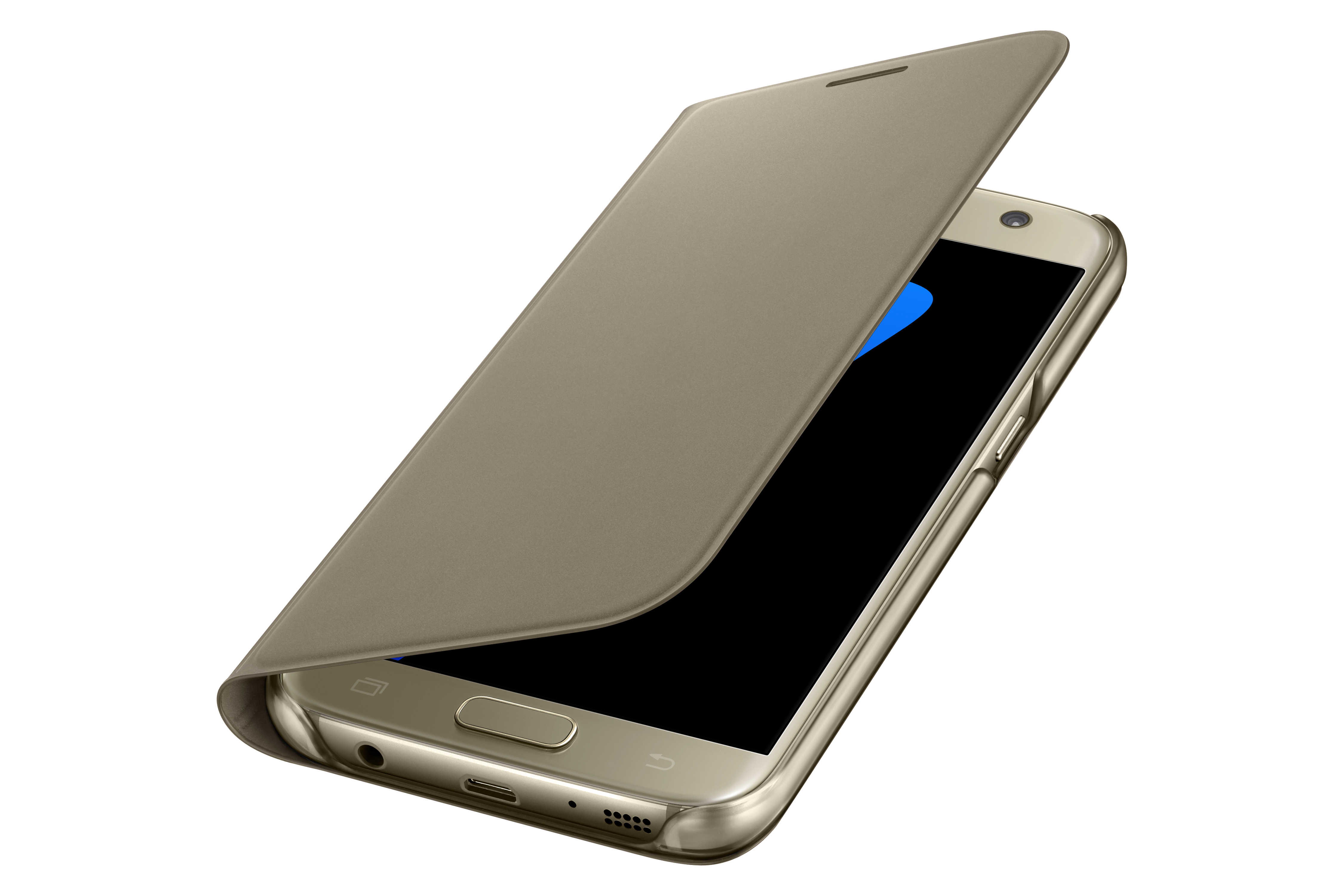 Etui à rabat WALLET Samsung Galaxy S7 Or 