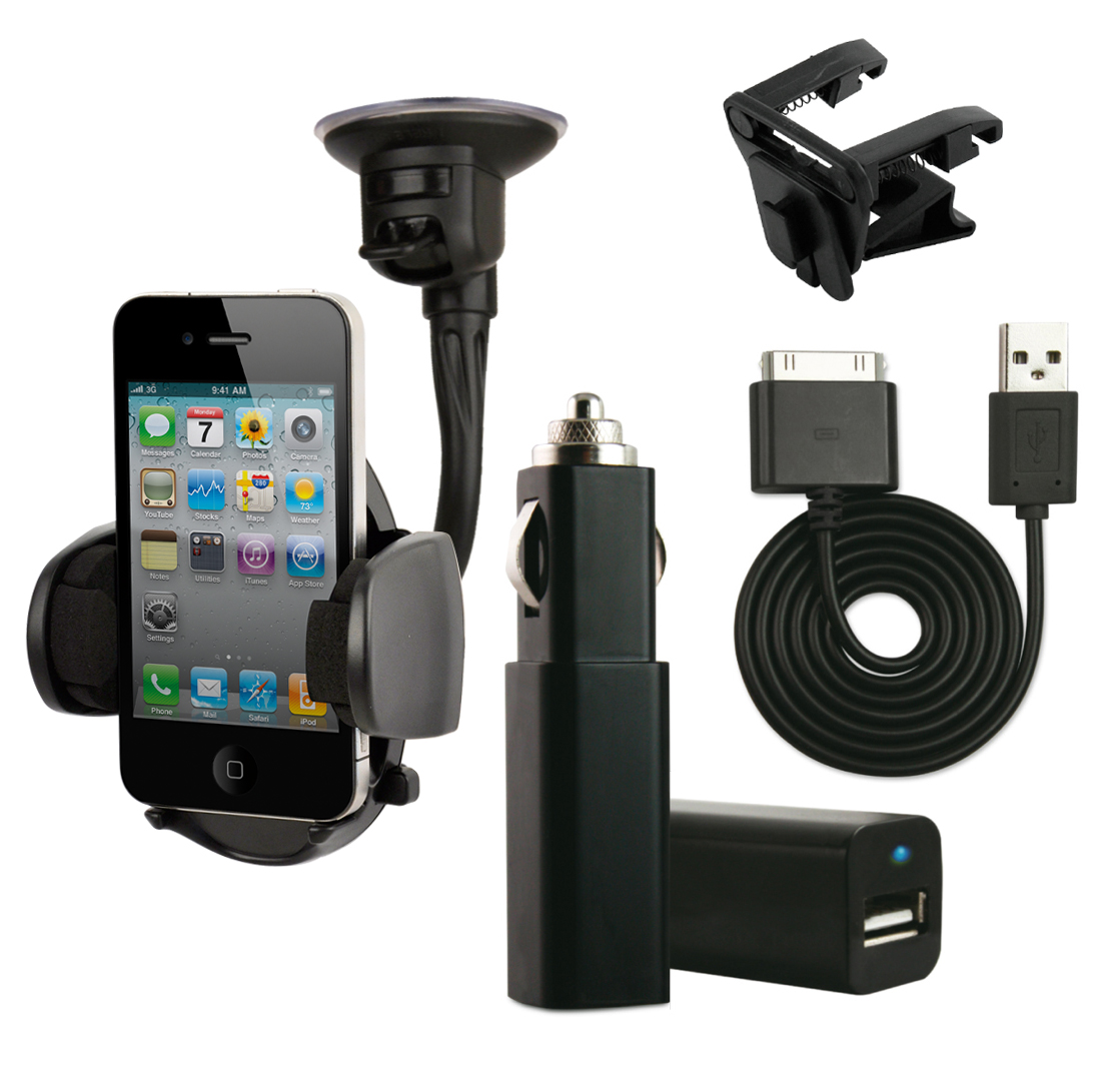 Pack Auto Support et Charge iPhone, iPad, iPod