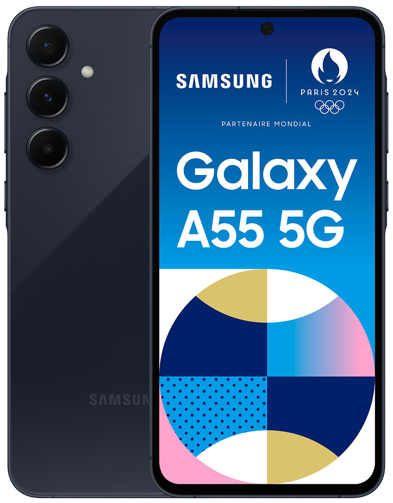 Samsung Galaxy A55 5G EE bleu nuit 128Go
