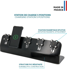 Station de charge 5 emplacements 120W Energia Mobile noir