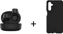 Pack écouteurs Bolt et coque Spectrum Galaxy A54 5G noir