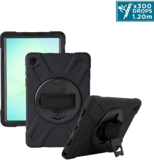 Coque renforcée ALLincase Galaxy Tab A11+ avec sangle noir
