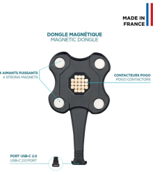 Pogo magnétic USB-C Energia Mobile noir