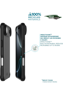 Coque renforcée Spectrum Black Itskins iPhone Air noir