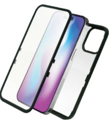 Coque 360° Tiger Glass+ iPhone 14 Max noir