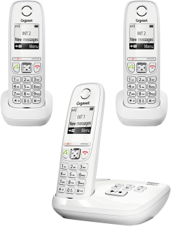 Téléphone fixe sans fil Gigaset AS405A - 1 combiné (Blanc) à prix bas