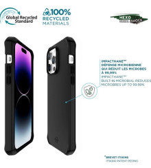 Coque renforcée Spectrum Black Mobilis iPhone 15 Plus noir