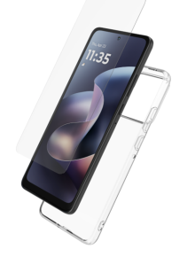 Bundle coque + verre trempé Motorola Edge 70 transparente