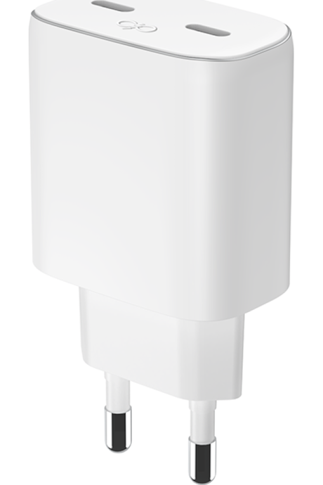 Tête de charge Force Power Lite 45W double port USBC-C blanc